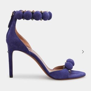 ALAIA Bombe Stud Suede Ankle-Wrap High-Heel Sandals Bergdorfgoodman